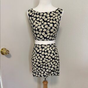 Navy and Daisies One Piece Set